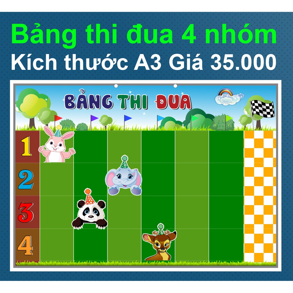 Bảng thi đua 4 nhóm con vật