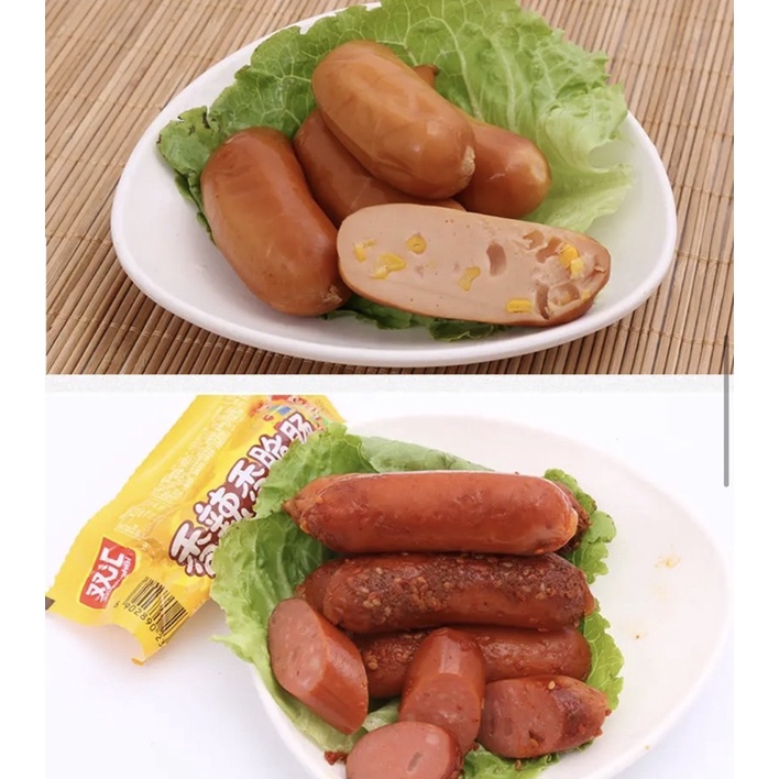 Xúc xích cay xúc xích ngô trung quốc 32g xúc xích nướng corn hot dog xúc xích ăn liền