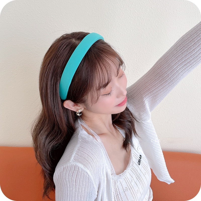 (Hàng Mới Về) Băng Đô Xốp Rửa Mặt Đơn Giản Thời Trang Mùa Hè 2021