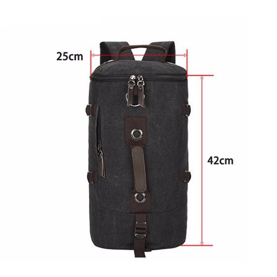 Balo vải bố hình ống_có thể làm túi đeo chéo