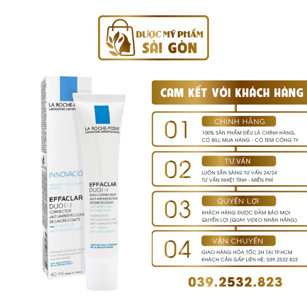 Kem giảm mụn La Roche-Posay Effaclar Dou