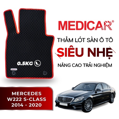 MEDICAR - Thảm Lót Sàn ô tô Mercedes W222 S-Class (2015 - 2021)
