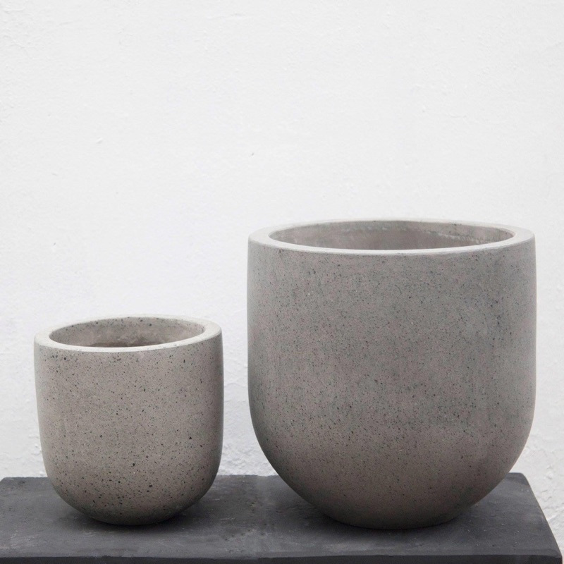 Chậu xi măng bo đáy