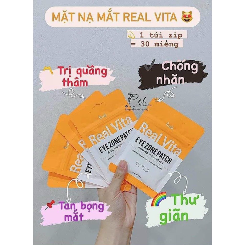 Mặt nạ mắt Prreti Real Vita Mask ( 1 túi 30 miếng)