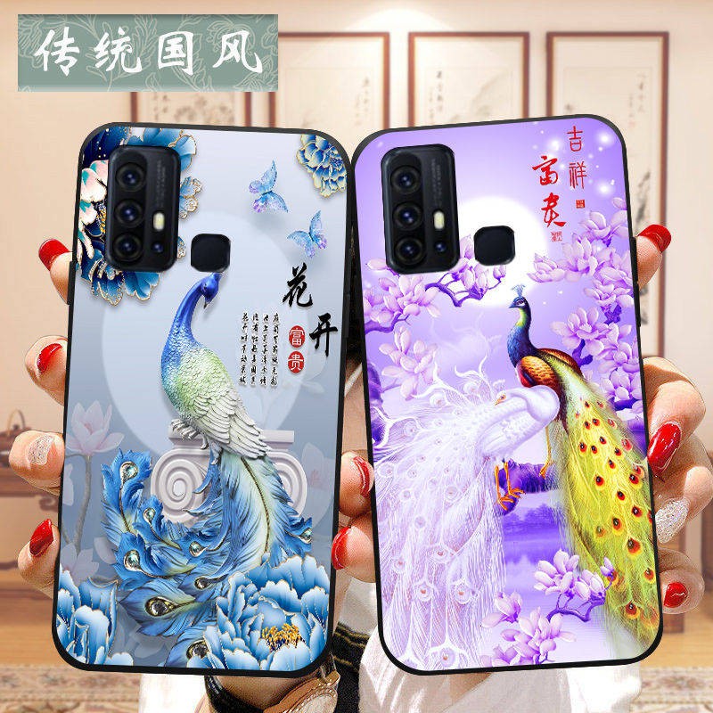 Vỏ điện thoại di động, silicon, kiểu Trung Quốc, vỏ mềm chống rơi trí thun ngắn tay | BigBuy360 - bigbuy360.vn