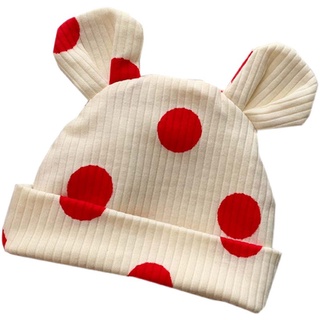 Mũ Beanie Chấm Bi Dễ Thương Cho Bé