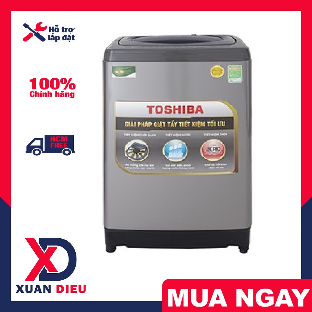 Máy giặt Toshiba 9 Kg AW-H1000GV SB , giao hàng miễn phí HCM