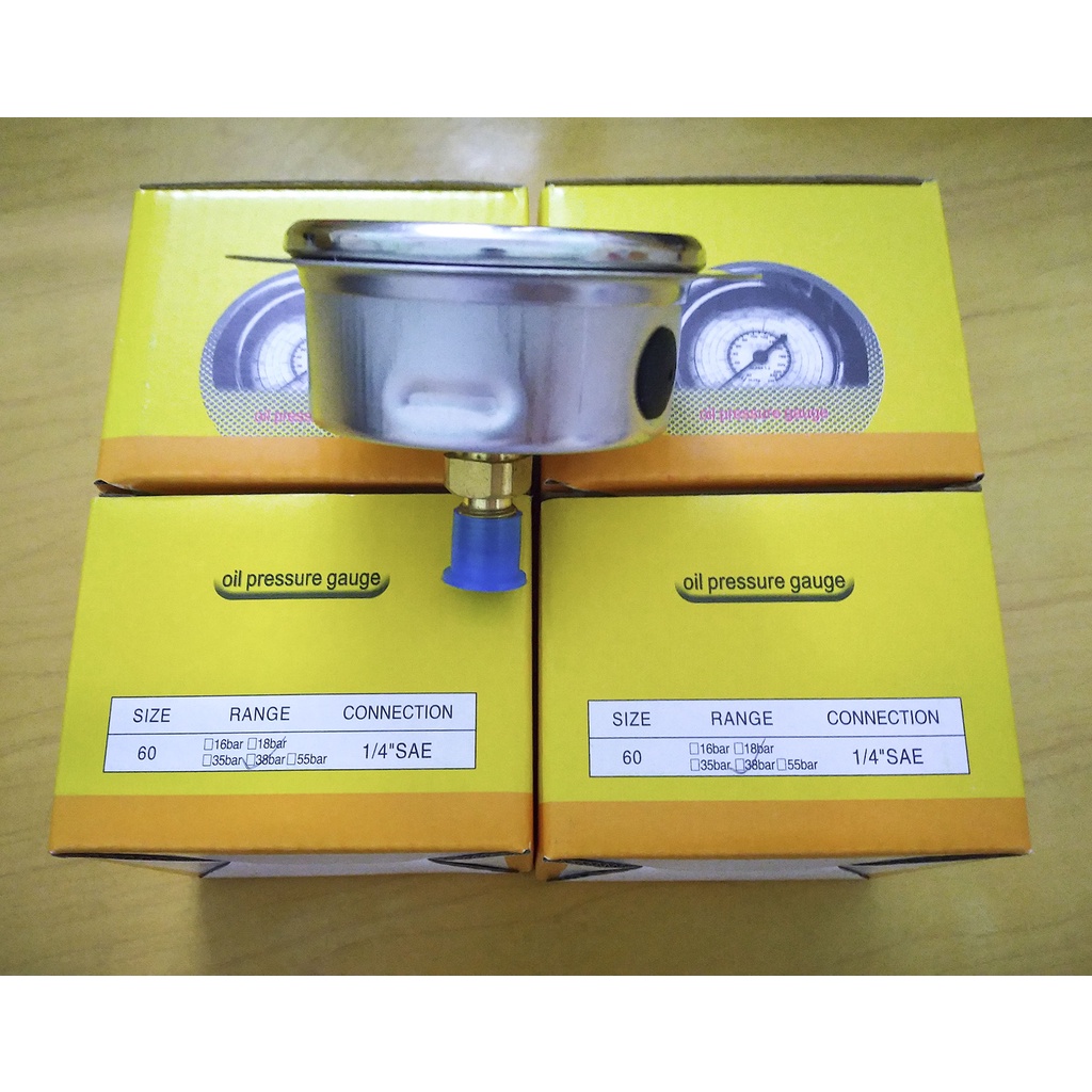 Đồng hồ đo áp suất cao chân ren sau mặt 63mm dùng trong kho lạnh