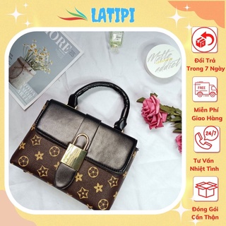 Túi Xách Nữ💖 FREESHIP 💖 Túi Đeo Chéo Nữ Đẹp Phối Màu Khoá Vàng LV02