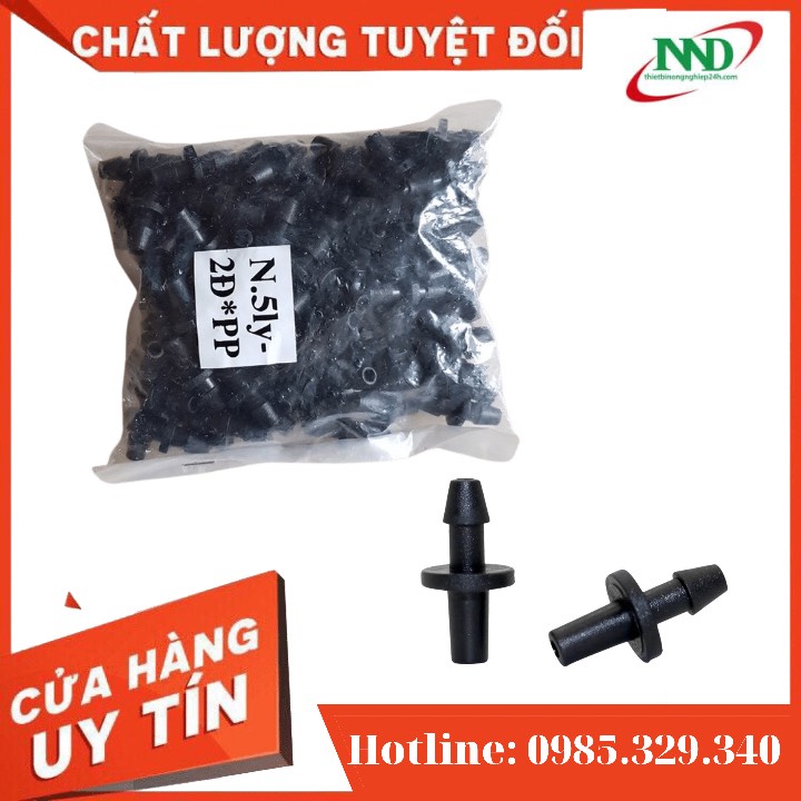 Set 10 Đầu Khởi thủy 6mm đầu trơn đầu ngạnh LPDE 5/7mm- Màu Đen Đầu Trơn Gắn Béc -PK TƯỚI GIÁ SỈ