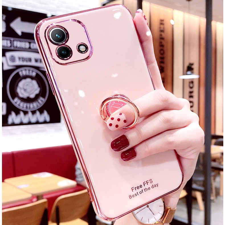 ỐP LƯNG SILICON OPPO A16K KÈM IRING SANG TRỌNG