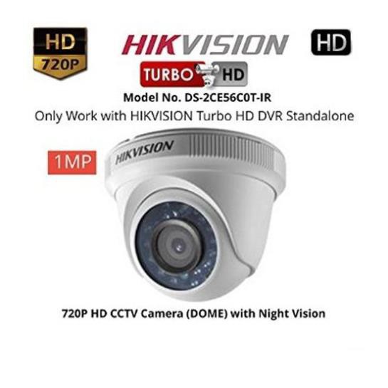 Camera HD-TVI Dome hồng ngoại 1.0 Megapixel HIKVISION DS-2CE56C0T-IR