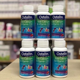 [Hàng Chuẩn ÚC] Ostelin Kids Calcium & Vitamin D3 - Canxi viên khủng long tăng chiều cao cho bé trên 2T DATE 2022, 2023