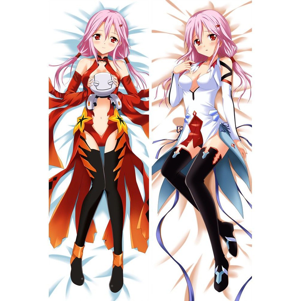 Gối ôm dài anime Guilty Crown Vương Miện Tội Lỗi có ruột bông 1mx40cm tặng 1 poster hoặc 1 huy hiệu