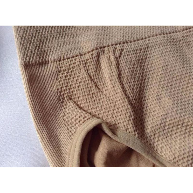 Quần gen bụng định hình chống cuộn (da, đen)