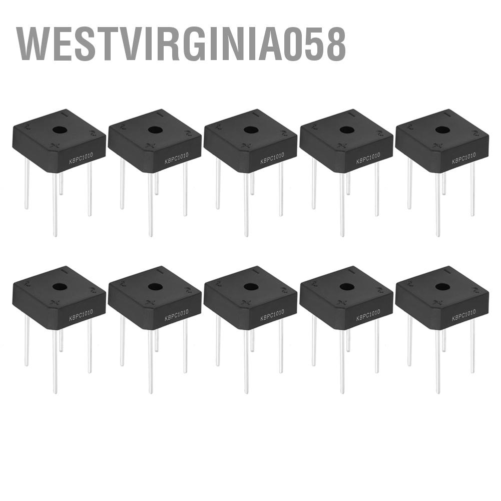 Hàng Hot Bộ chỉnh lưu cầu KBPC-1010 cho thiết bị gia dụng Mạch điện tử công nghiệp 10A 1000V Hàng giao ngayWestvirginia058