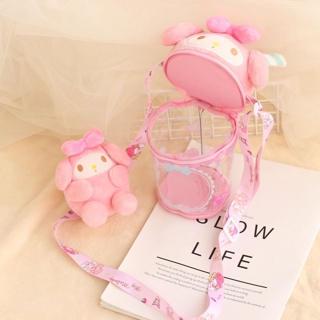 Túi đeo chéo hình thú nhồi bông xinh xắn dành cho bé