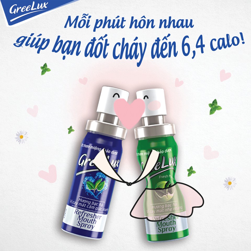 Xịt Thơm Miệng Greelux Vị Bạc Hà The Mát 12ml