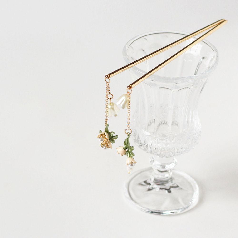 Kẹp Tóc Kim Loại Hình Hoa Tulip Thanh Lịch Cho Nữ