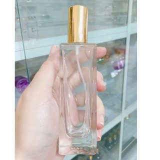 Vỏ chai lọ chiết nước hoa vuông cao 50ml