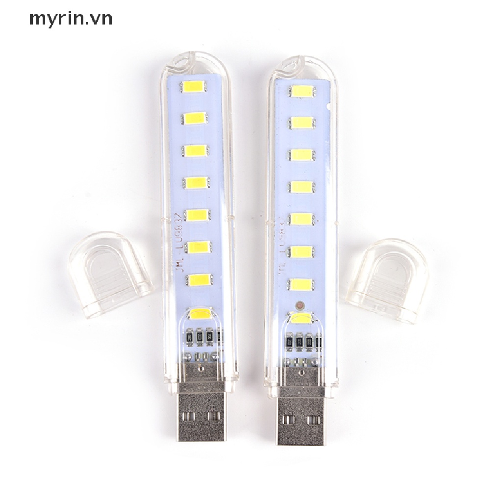 Đèn LED USB Mini 8 Bóng Di Động Tiện Dụng Cho PC / Laptop