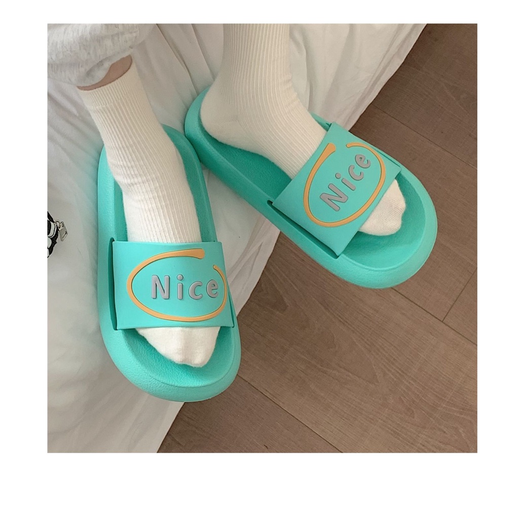 Dép quai ngang cặp đôi nam nữ Nice đế bánh mì - US723