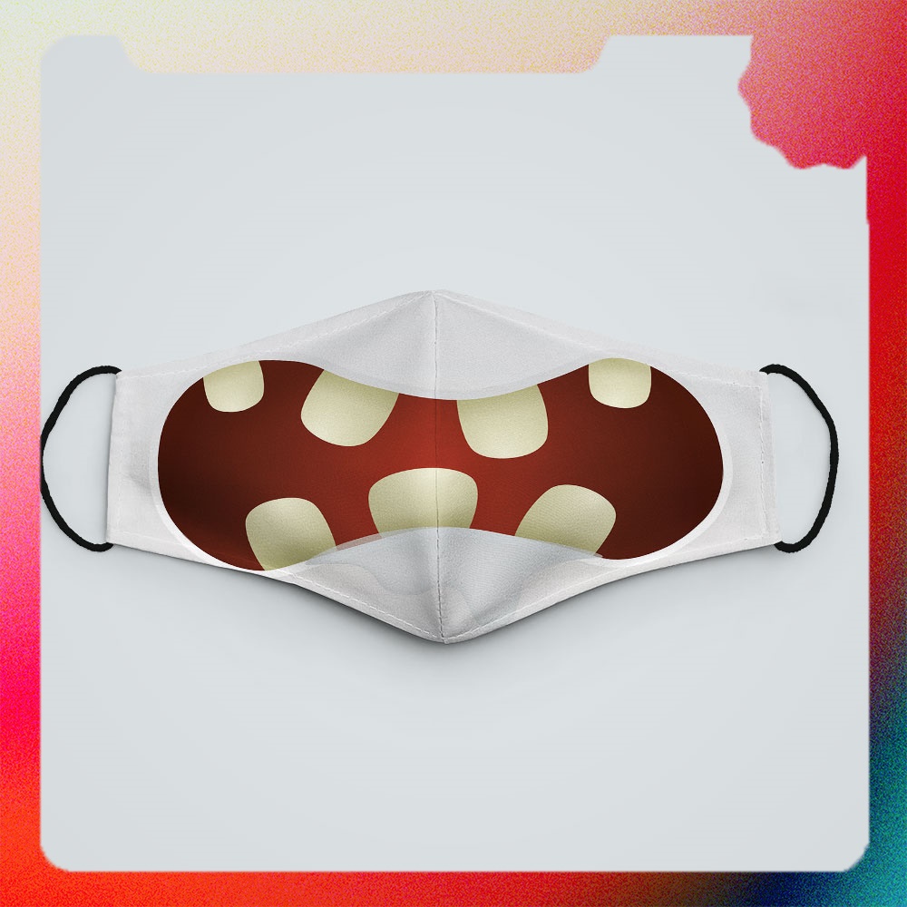 Khẩu trang vải EMOJIS-1380 BANATE chất liệu poly cotton 100% chống bụi in họa tiết 3d