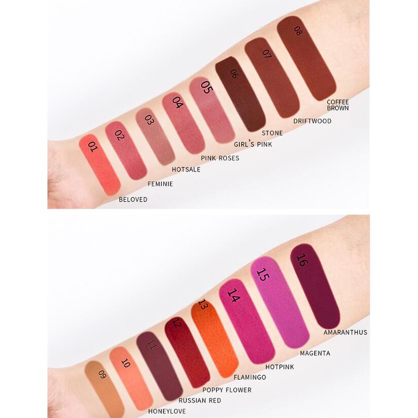 Bút chì kẻ viền môi PUDAIER 16 màu sắc tùy chọn cao cấp dành cho trang điểm 11g