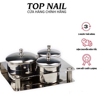 Bộ cốc inox đựng lưu huỳnh, bột 3 cốc