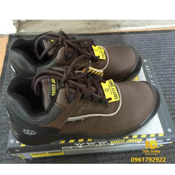 Giày bảo hộ Safety Jogger PLUTO-EH cách điện 18Kv - chất liệu da bò cao cấp- chuyên dùng kỹ sư, công trình , công nhân