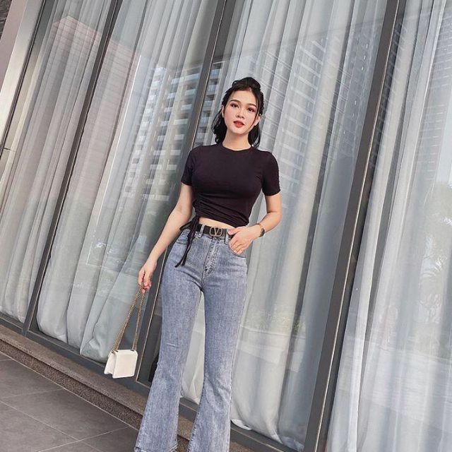 QUẦN JEANS ỐNG LOE { MIX ĐỒ CỰC CHẤT}