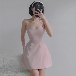 Đầm 2 dây dáng xoè có túi