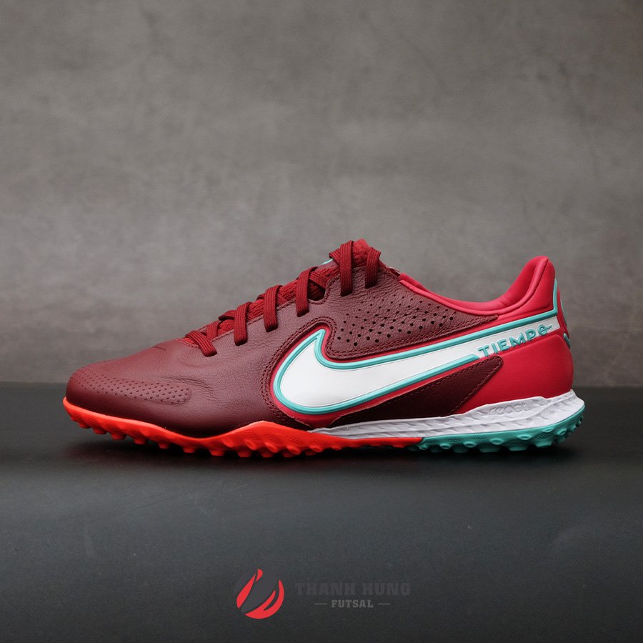 GIÀY ĐÁ BÓNG CHÍNH HÃNG NIKE TIEMPO REACT LEGEND 9 PRO TF - DA1192-616 - ĐỎ BORDEAUX