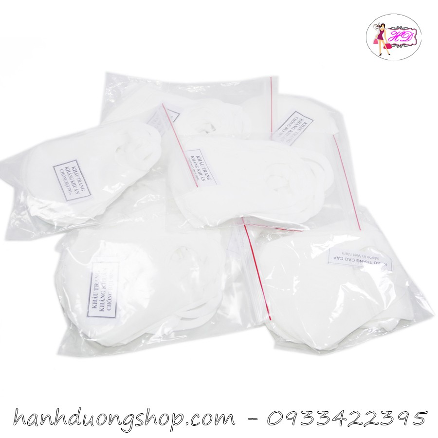[ COMBO 10 CÁI ] Khẩu trang vải thoáng mát giúp ngăn khói bụi, ốm sát không làm đau tai phù hợp cả nam và nữ