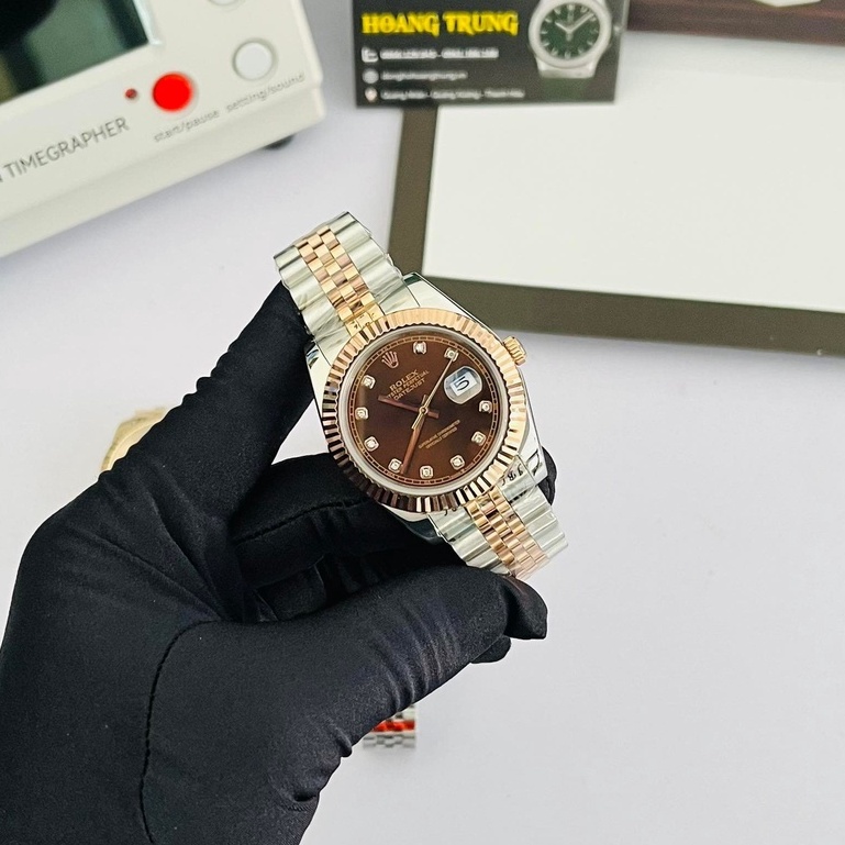 Đồng hồ Nam Rolex Datejust máy cơ nhật,size 40mm, Thép không rỉ đúc đặc