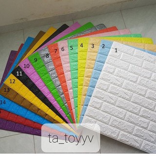 Giấy Xốp dán tường giả gạch 3D - Khổ lớn 70x77cm