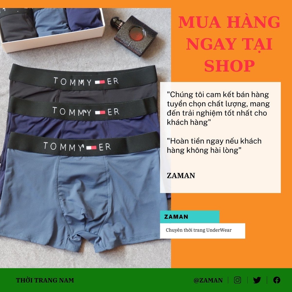 Quần lót nam thông hơi thoáng khí, quần sịp nam boxer đùi nhật bản co dãn đa chiều thoáng mát - ZAMAN