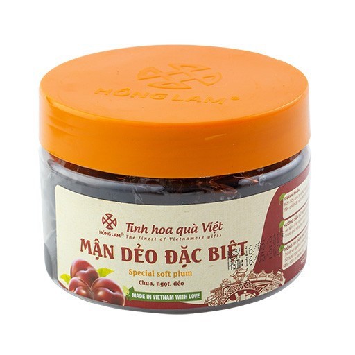 Ô Mai (Xí Muội) Mận Dẻo Đặc Biệt Hồng Lam - Vị Chua Ngọt Dẻo - Hộp, gói (200gr, 300gr, 500gr)