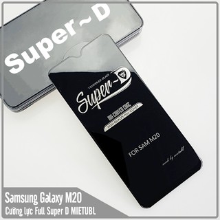 Kính cường lực Super D Samsung Galaxy M20 Full viền Đen MIETUBL