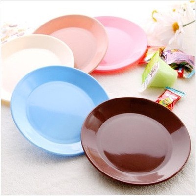 Dĩa Nhựa Tròn Đơn Sắc CH-003