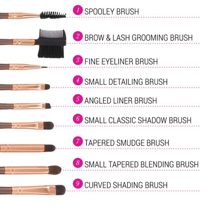 Bộ cọ trang điểm Bh Cosmetics Rose Gold - 15 Piece Brush Set