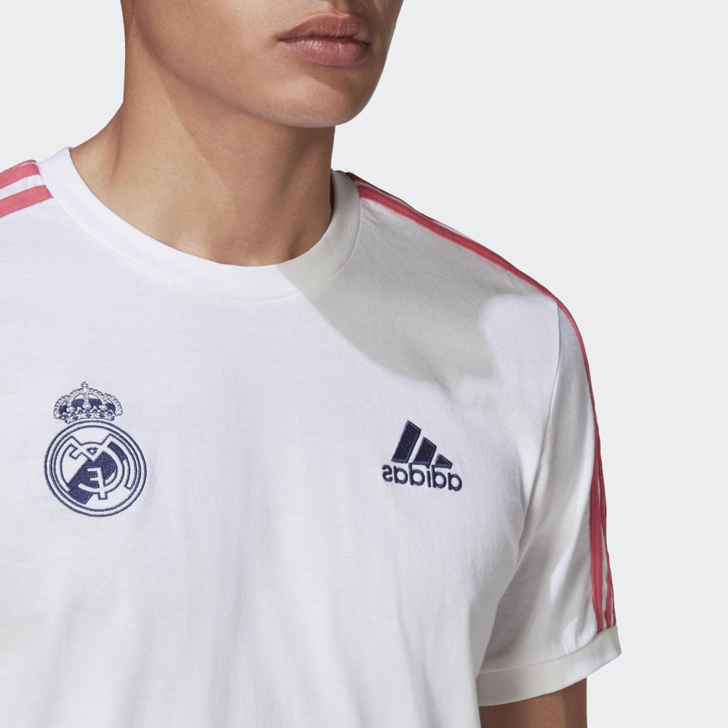 Áo adidas FOOTBALL/SOCCER Real Madrid 3-Stripes Nam Màu trắng GI0005 ❕ ྇ ྇ tt