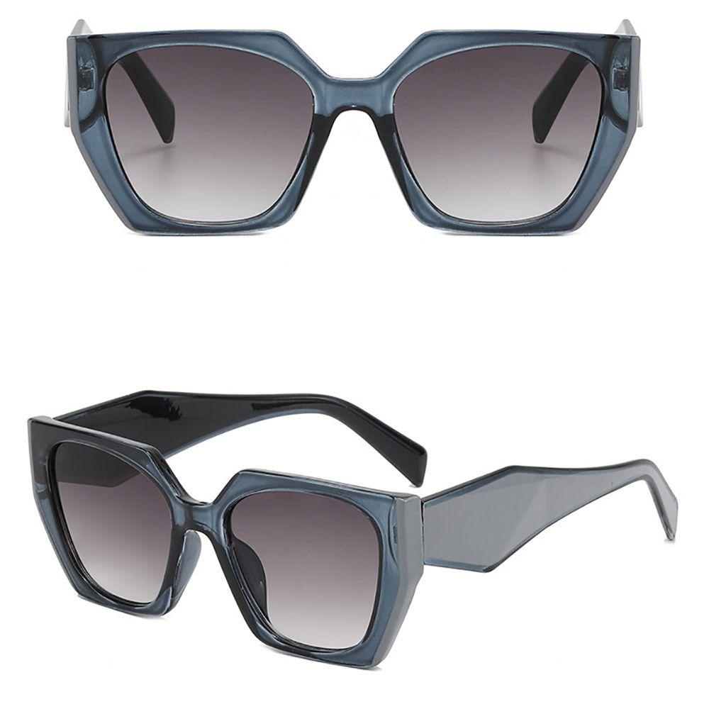 Kính Mát Tròng Đa Giác Chống Tia UV400 Chống Bức Xạ Phong Cách Hàn Quốc Cho Nam Và Nữ