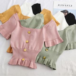 Áo cổ vuông ôm dáng cho nữ