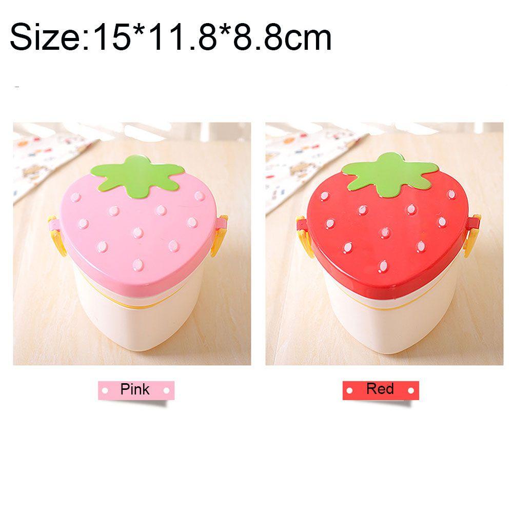 Hộp Đựng Cơm Trưa Hình Trái Dâu Dễ Thương