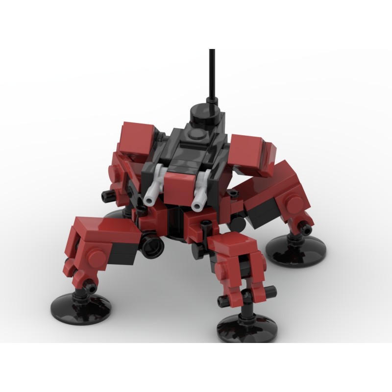 Đồ chơi lắp ráp Moc Mech Robot Spider Red