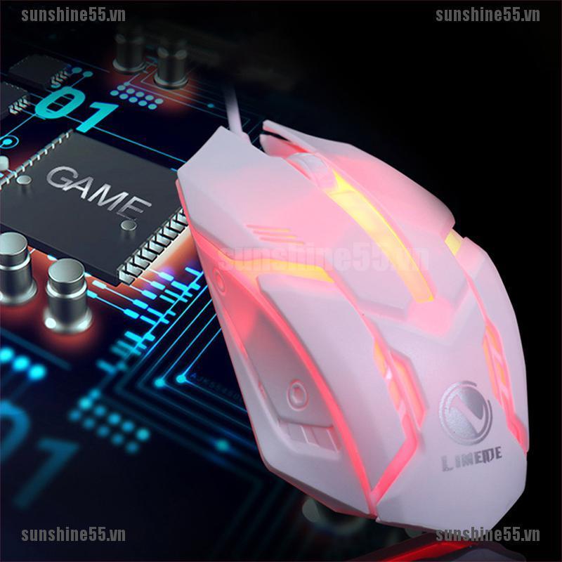 Chuột quang chơi game có đèn LED với nhiều màu tùy chọn cho máy tính bàn