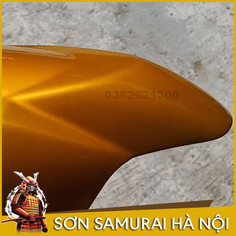Sơn Samurai Màu Vàng Ánh Kim  - Combo Màu Vàng 1102 Sơn Xịt Samurai
