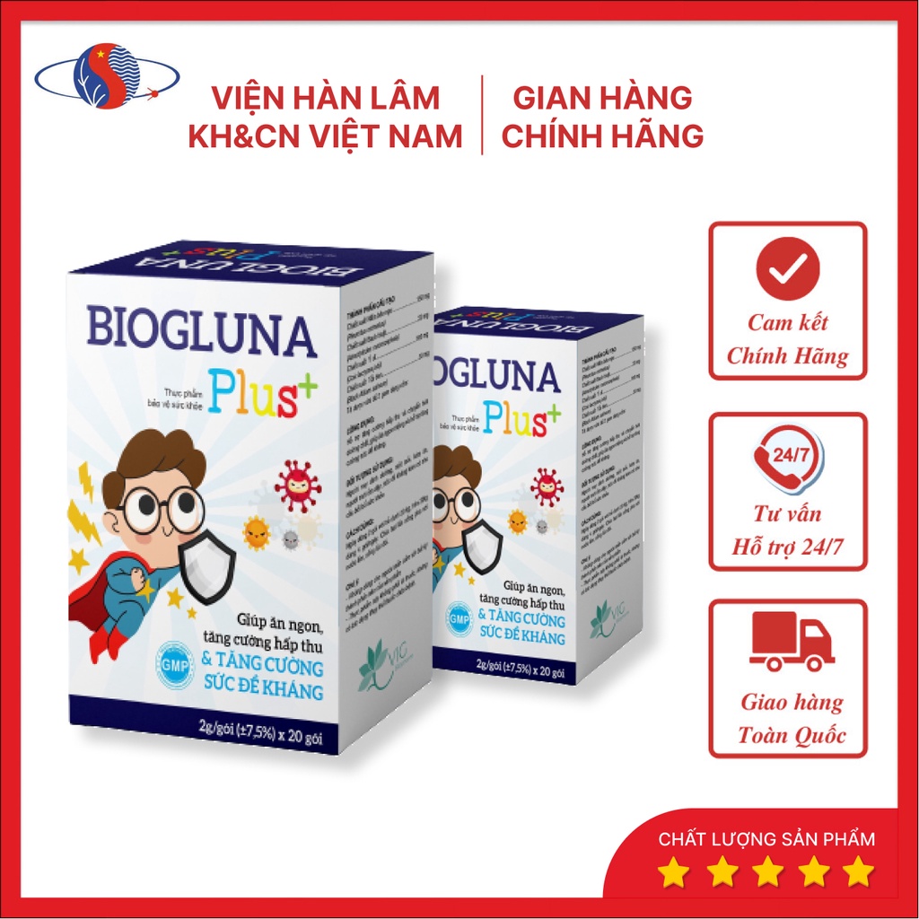CỐM BIOGLUNA PLUS+ - Tăng đề kháng, tăng cường chức năng gan, tiêu hóa khỏe - Sản Phẩm Viện Hàn Lâm KH&CN Việt Nam