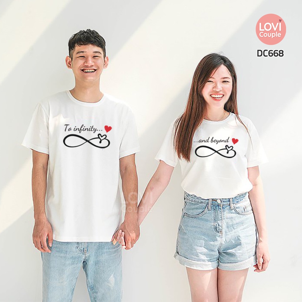 Áo Thun Đôi Unisex Nam Nữ Tình Yêu Vĩnh Cửu DC668